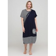 Темно-синя сукня  Romeo Life в смужку XL,2XL,3XL,5Xl 7395
